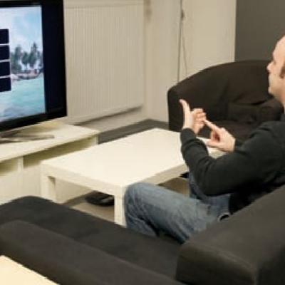 Leveraging the Palm Surface as an Eyes-Free Tv Remote Control