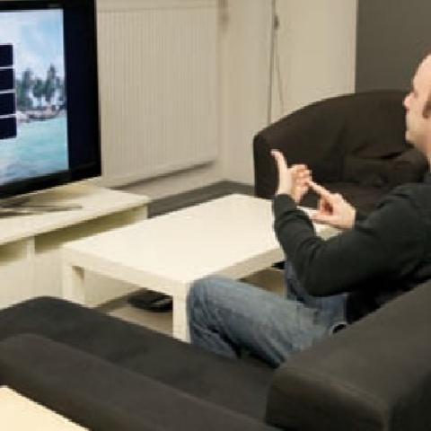 Leveraging the Palm Surface as an Eyes-Free Tv Remote Control